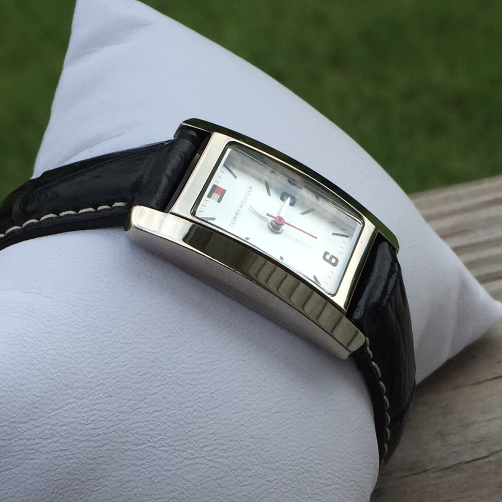 SOLD Tommy Hilfiger Woman's Watch w/ black band - Picture 3 of 8